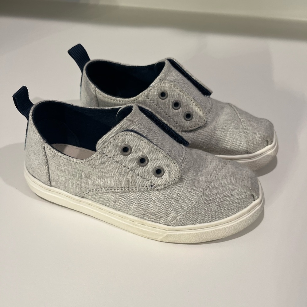 Toddler Size 11 Toms Cordones Cupsole Drizzle Gray